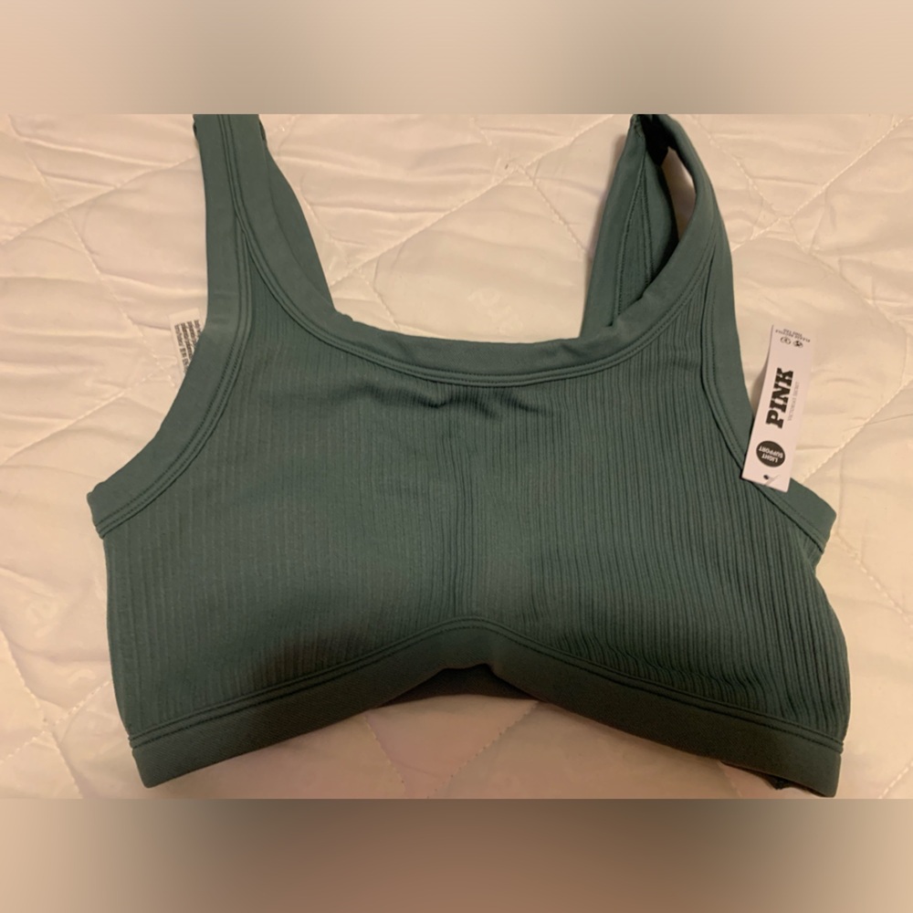 Pink sport bra